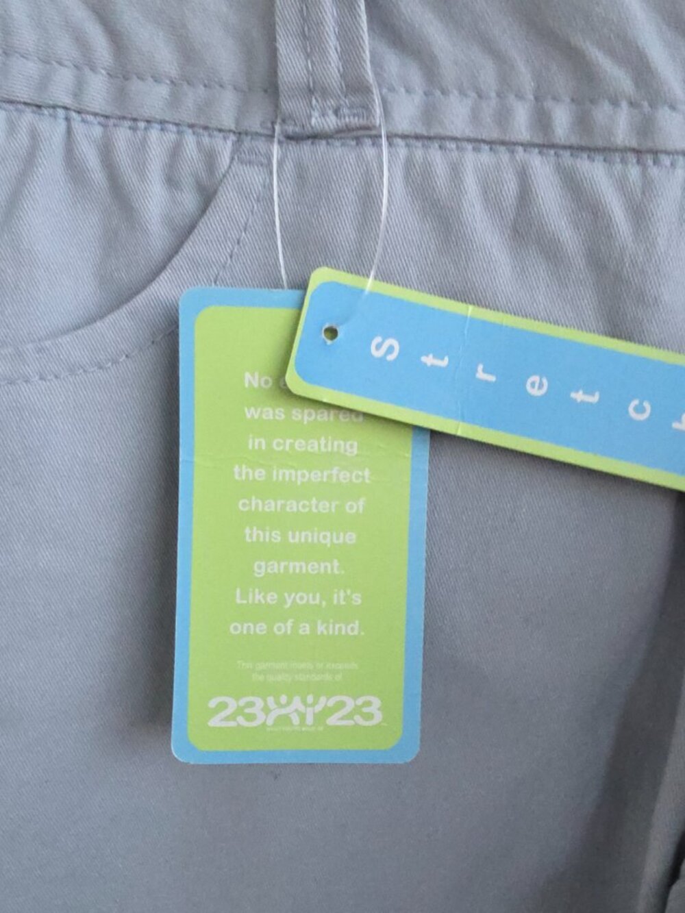 Y2K NWT What You're Made of Low Rise Blue grey Capri pants - Picture 4 of 8
